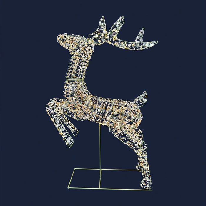 Leaping Reindeer Gold Wrap 145cn