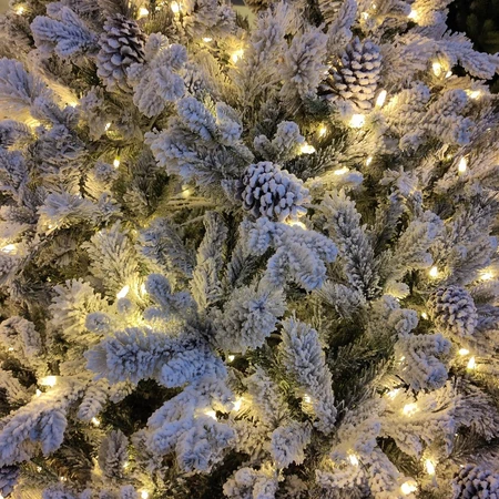 Snowy Dorchester 7.5ft Pre-Lit Tree WW LEDs - image 3