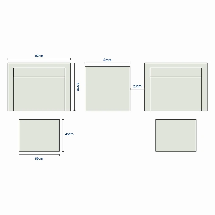 Fairford 5pc Swivel Bistro Set - image 2