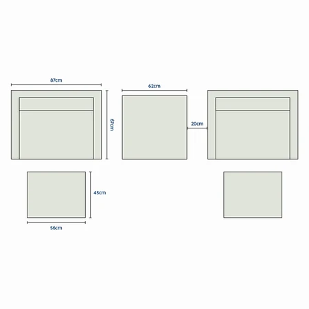 Fairford 5pc Swivel Bistro Set - image 2