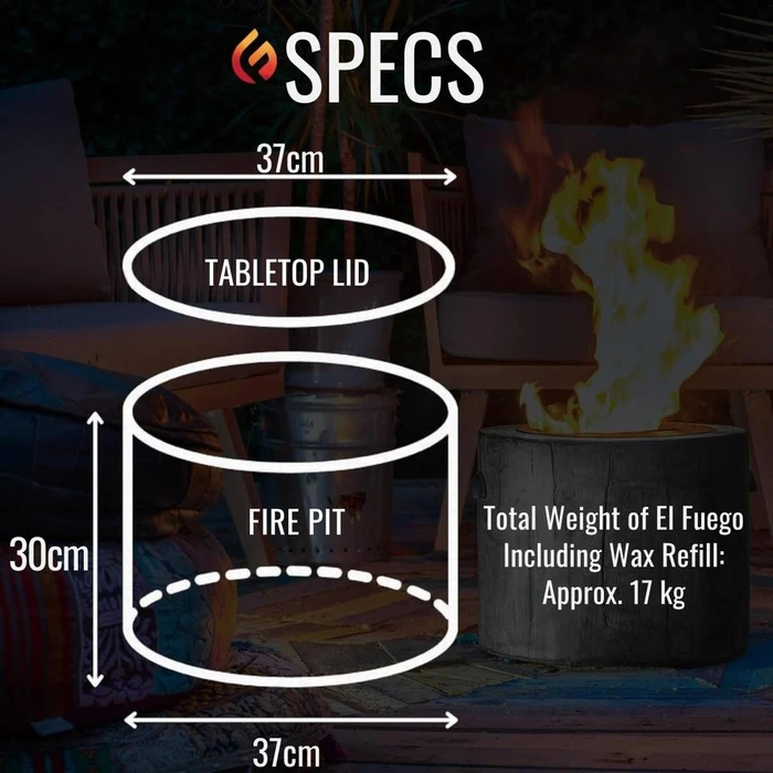 El Fuego Wood Colour Firepit Kit - image 16