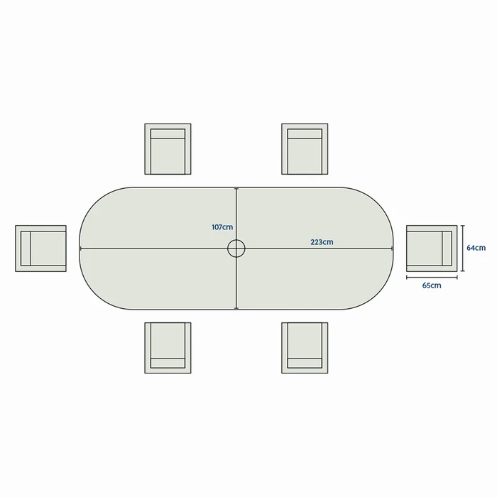 Kingston 6 Seat Dining Set - image 3