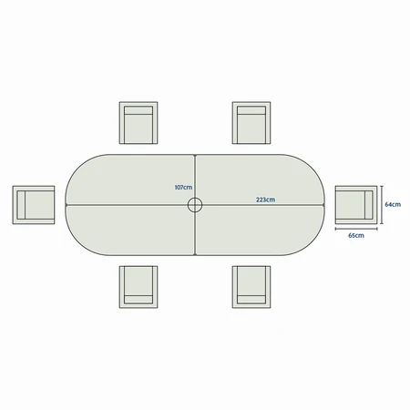 Kingston 6 Seat Dining Set - image 3