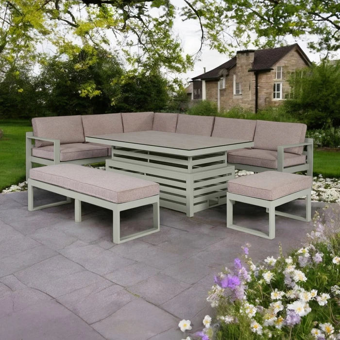 Orlando Corner Dining Set Olive - image 1