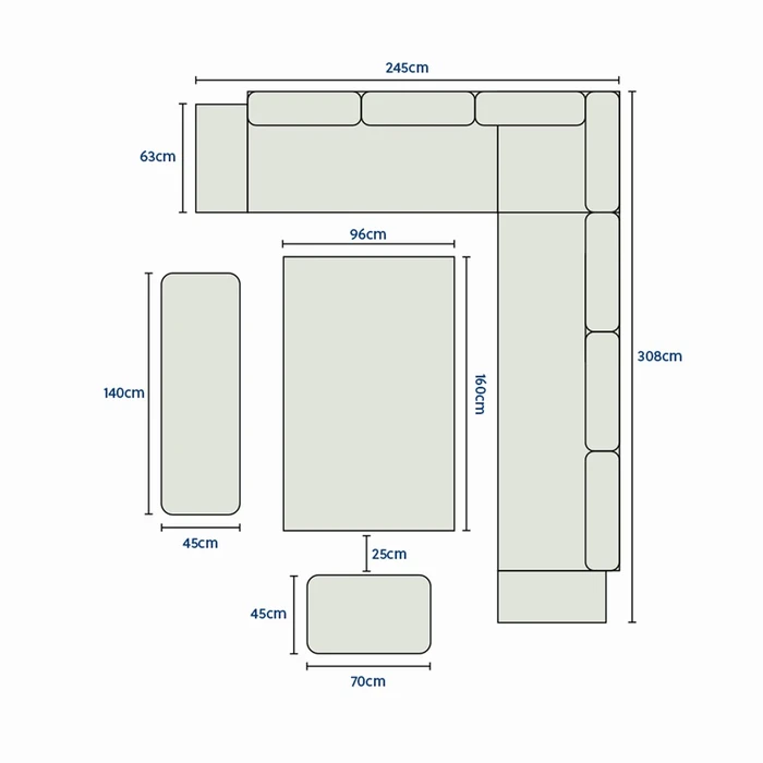 Stanton Contemporary Corner Dining Set - image 3