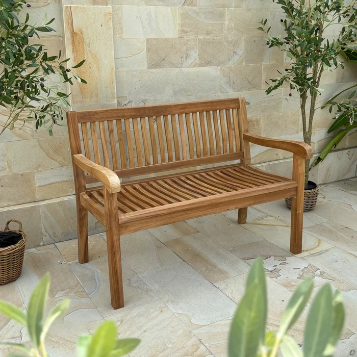 Woodchester 4ft Classic Teak Garden Bench