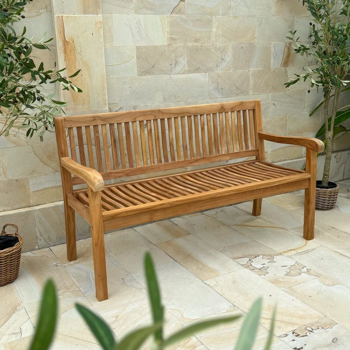Woodchester 5ft Classic Teak Garden Bench