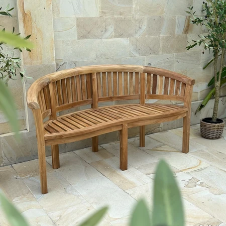 Wychwood Banana 5ft Teak Garden Bench