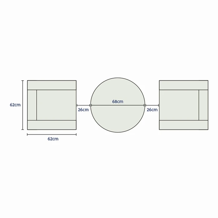 Hereford 3 piece Bistro Set - image 6