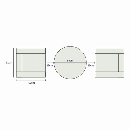 Hereford 3 piece Bistro Set - image 6