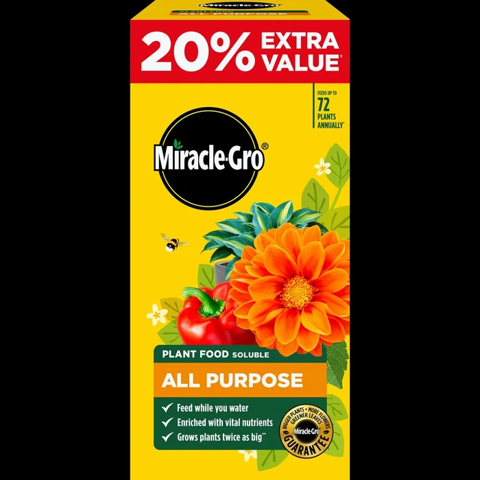 Miracle Gro All Pur Plant Food + 20Pct Free