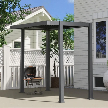 Alfresco Anthracite 3x1.6m Pergola