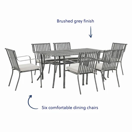 Malvern 6 Seat Dining Set - image 2