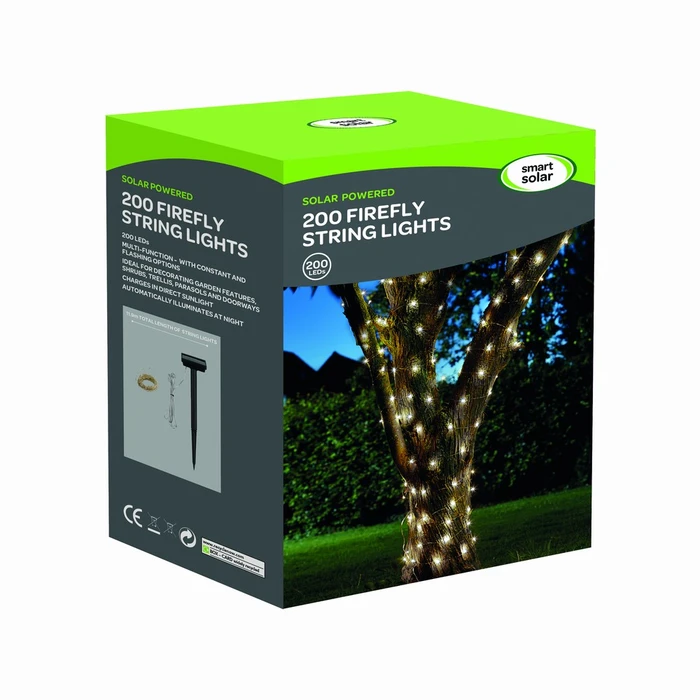 200 Warm White Firefly Solar Strings - image 4
