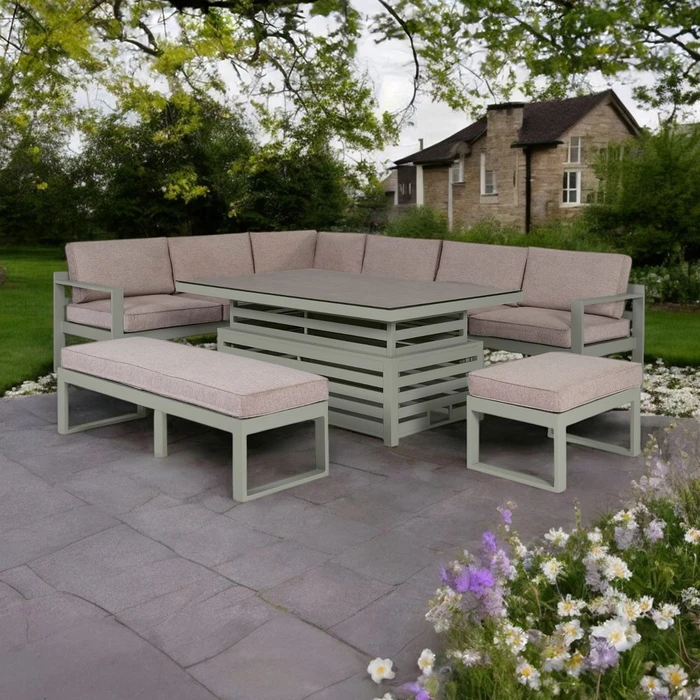 Orlando Corner Dining Set Olive - image 1