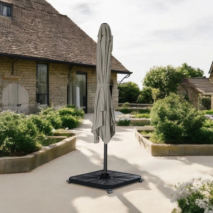 Diamond Cantilever Parasol Taupe 3X3M - image 2