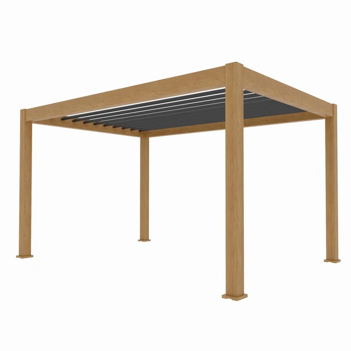 Riviera 4x3 Wood Effect Pergola Frame Only - image 3