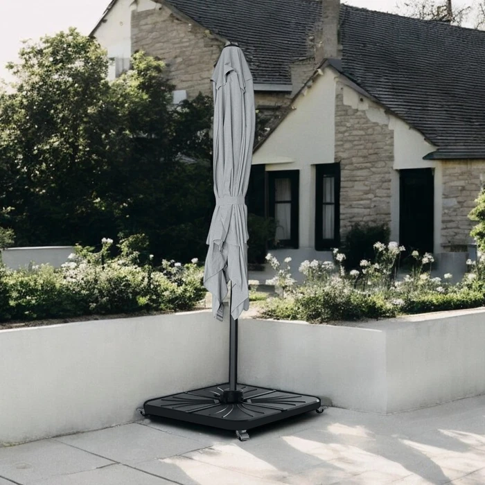 Diamond Cantilever Parasol Ash Grey 2.5x2.5m - image 2