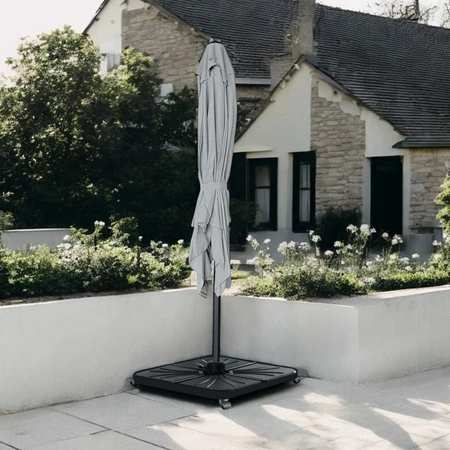 Diamond Cantilever Parasol Ash Grey 2.5x2.5m - image 2