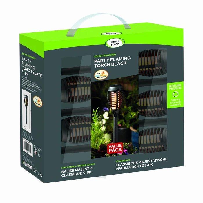 Party Flaming Torch Black 5pc Carry Pack - image 3