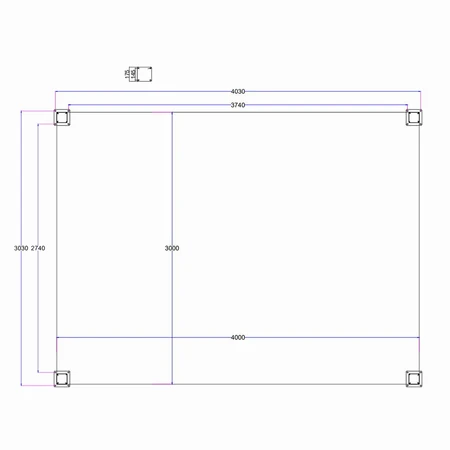Riviera 4x3 Wood Effect Pergola Frame Only - image 2