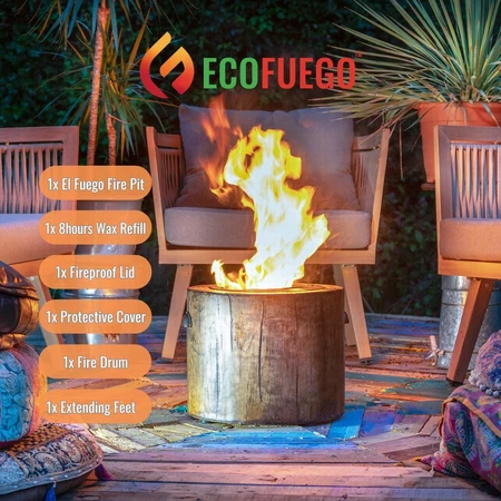 El Fuego Wood Colour Firepit Kit - image 5