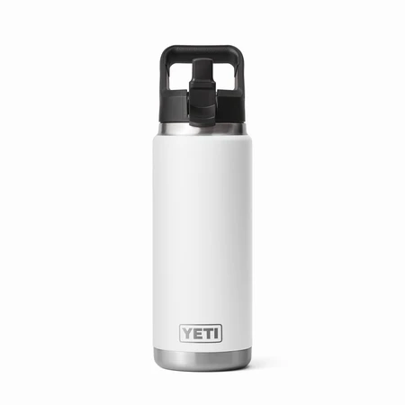 YETI Rambler 26oz Straw Bottle White