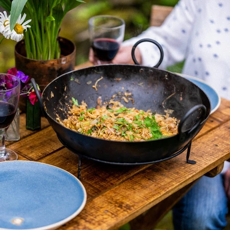 Kadai Cooking Bowl 3 Chains Fits 70 80cm - image 5