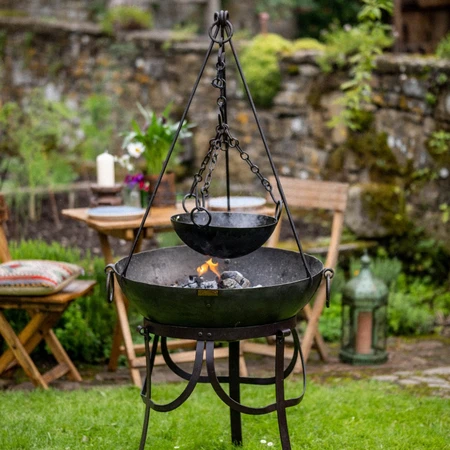 Kadai Cooking Bowl 3 Chains Fits 70 80cm - image 2
