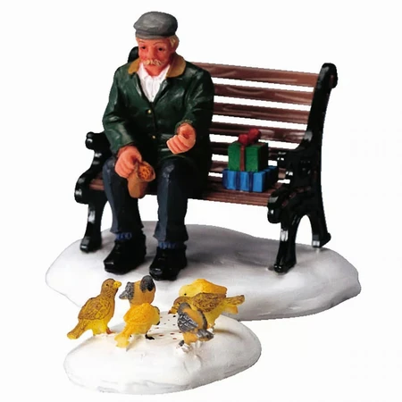 Lemax Feeding Pigeons (Set of 2) - image 1