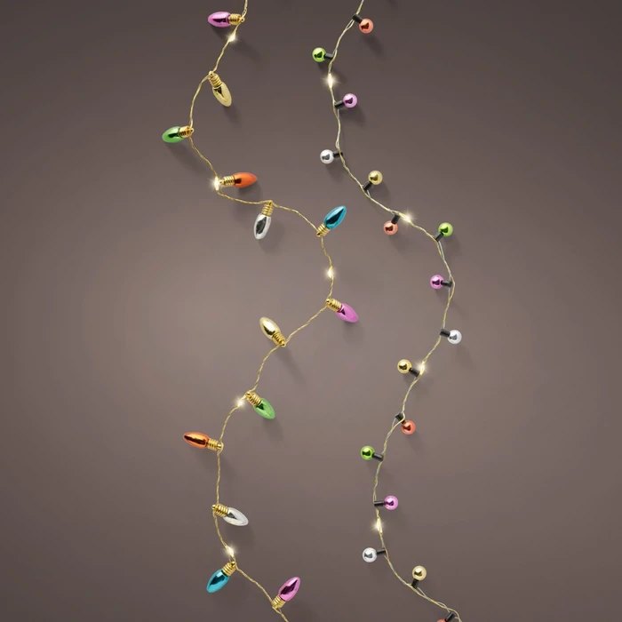 1.9m Vintage Bauble String Lights