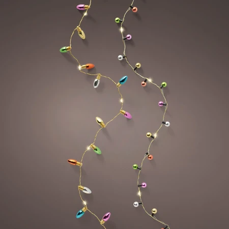 1.9m Vintage Bauble String Lights