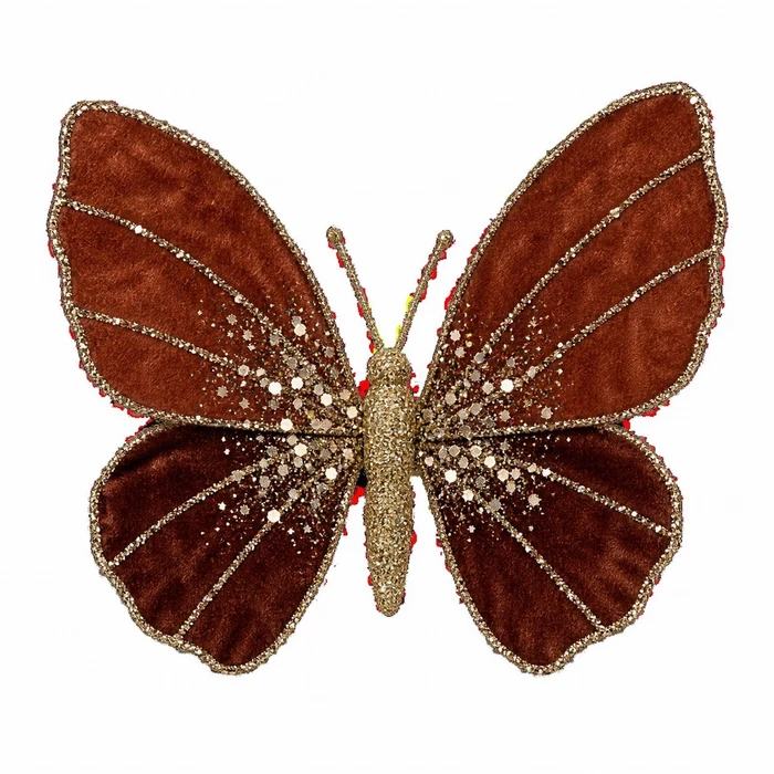 Orange Butterfly Clip