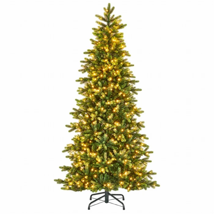 Slim Lawrence Green Pre-Lit 6.5ft Fir Tree - image 1