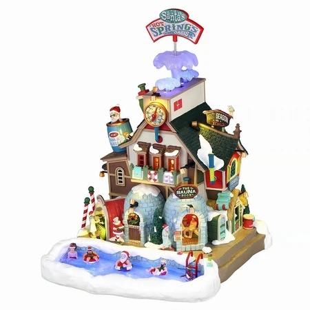 Lemax Santa's Hot Springs Oasis