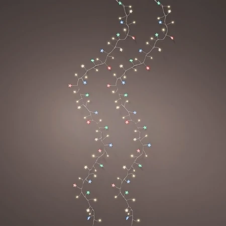 1.5m Multi Coloured Star String Lights