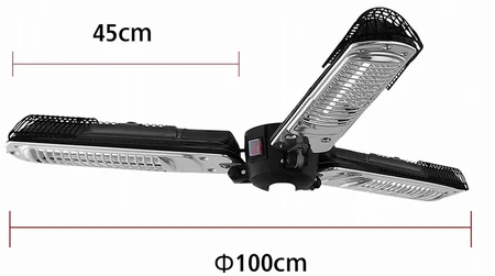 Diamond 3 Bar Collapsable Parasol Heater 2000W - image 3