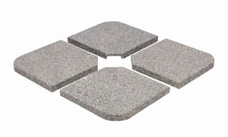 3x3m Square Cantilever Anthracite w LED + Cover + 4x Granite Quads - image 2