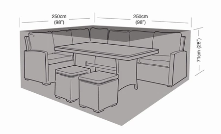 Premium Small Square Casual Dining Cover - image 3