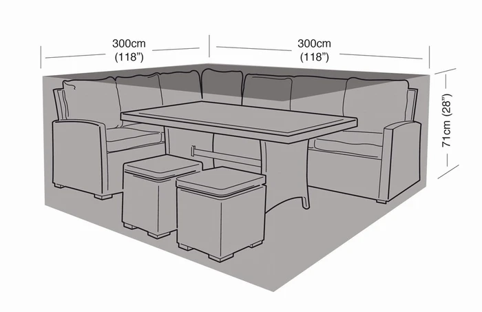 Premium Large Square Casual Dining Cover - image 3