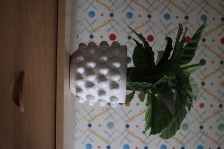 White Bubble Pot Cover 12CM