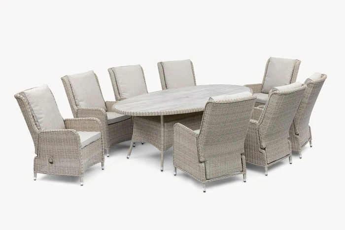 Athens 6 Seat Oval Dining Set - image 7