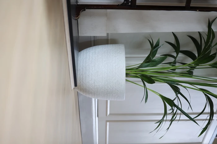 Milan White Pot Cover 29cm