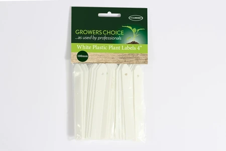 White Plastic Plant Labels 50Pk