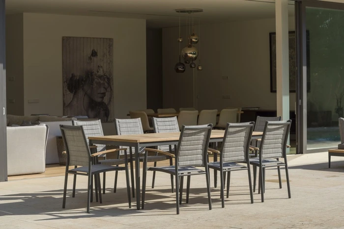 Topaz 8 Seat Rectangular Dining Set - image 2