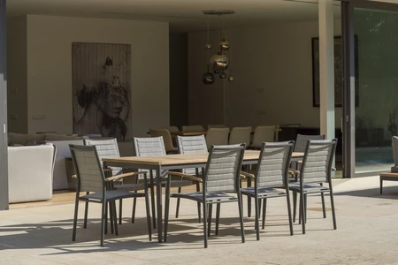 Topaz 8 Seat Rectangular Dining Set - image 2