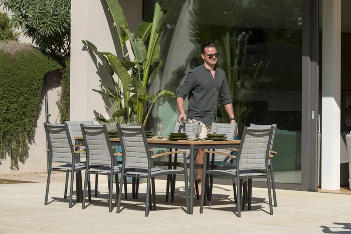 Topaz 8 Seat Rectangular Dining Set - image 3