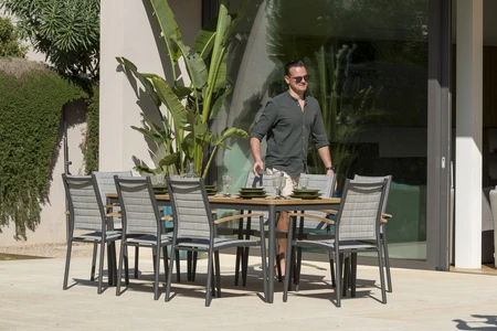Topaz 8 Seat Rectangular Dining Set - image 3