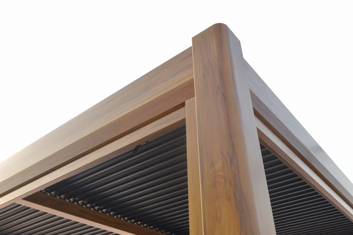 Alfresco Pergola 3X3M Teak Wood Effect - image 7