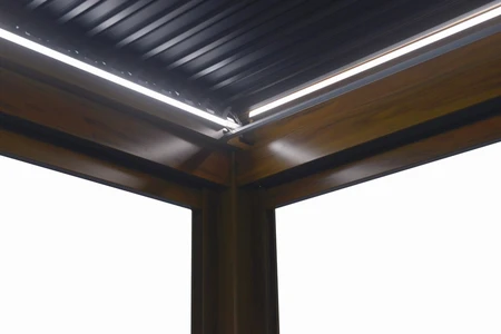 Alfresco Pergola 3X4M Teak Wood Effect - image 9